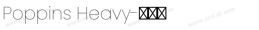 Poppins Heavy字体转换
